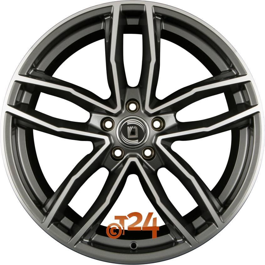 ALITO|PLATIN S MACHINED - Anthrazit Glanz Frontpoliert 19