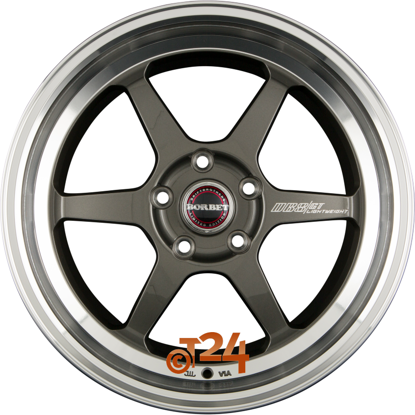 DB8GT|Graphite Rim Polished 18