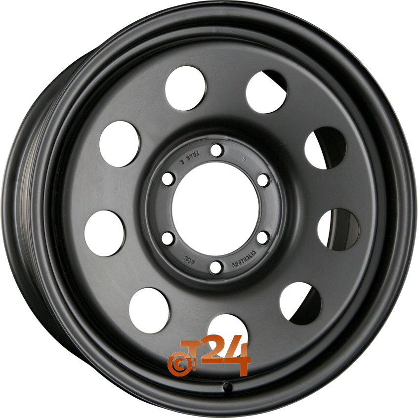 TRAK2|Schwarz Matt - Offroad Stahlfelge 15