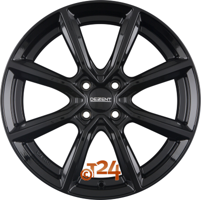 DEZENT TN 7x17 ET35 4x98 BLACK - Schwarz Einteilig