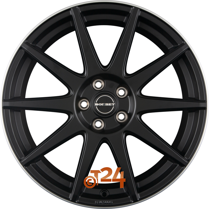 GTX|Black Matt Rim Silver 19