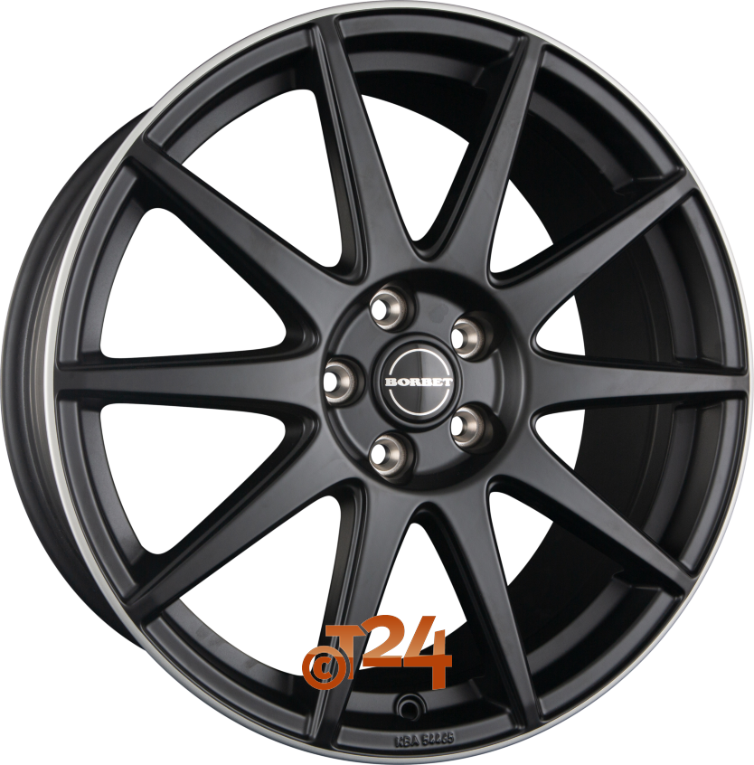 GTX|Black Matt Rim Silver 19