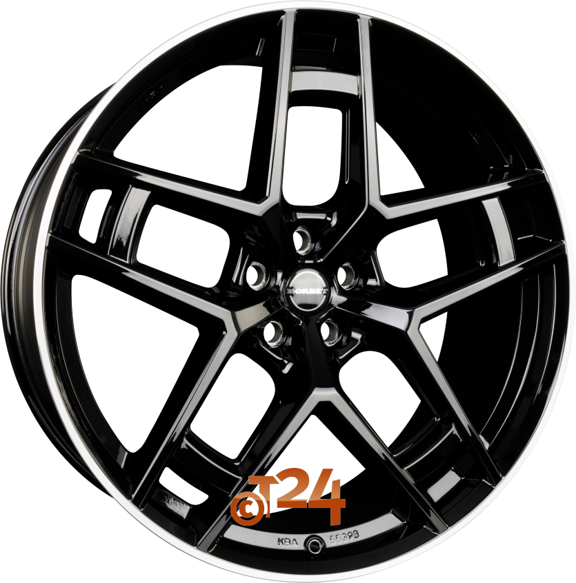 TF|Black Rim Polished Glossy 24