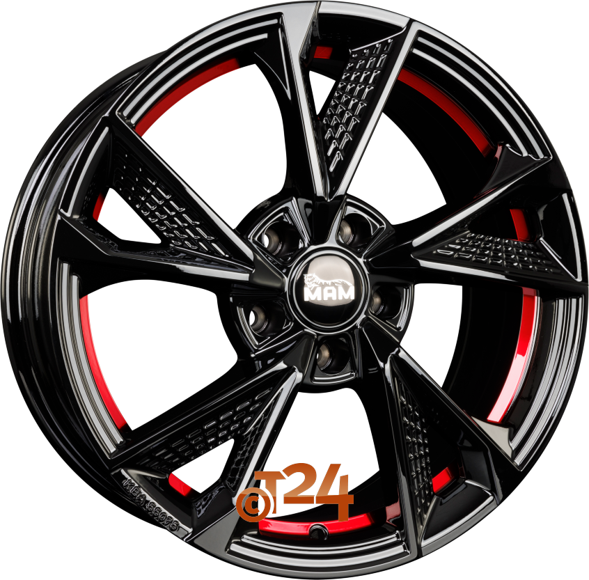 MAM RS6|Black Painted Red Inside (BPRI) 17