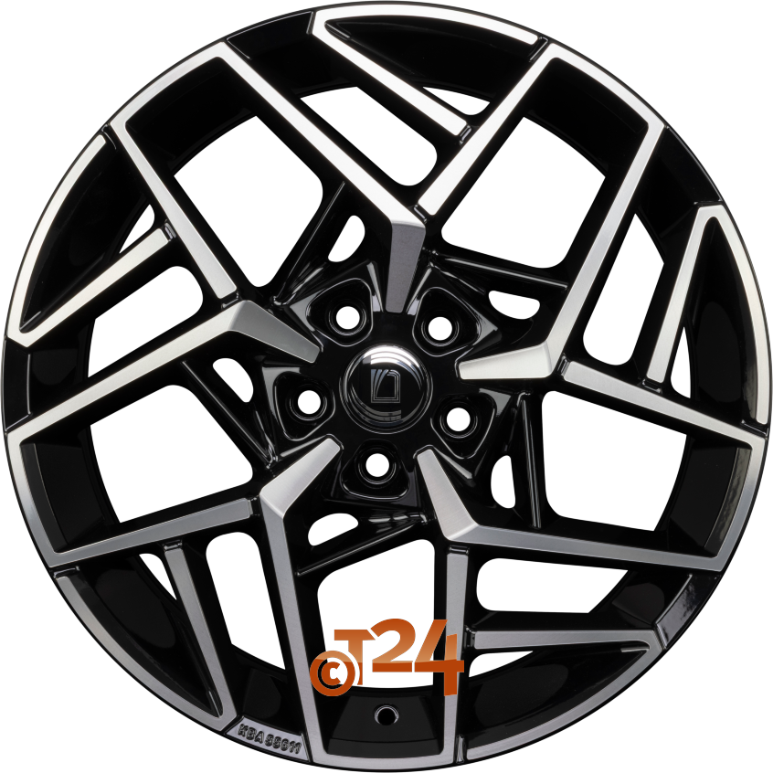 NORA|NERO S MACHINED - Schwarz Glanz Frontpoliert 19