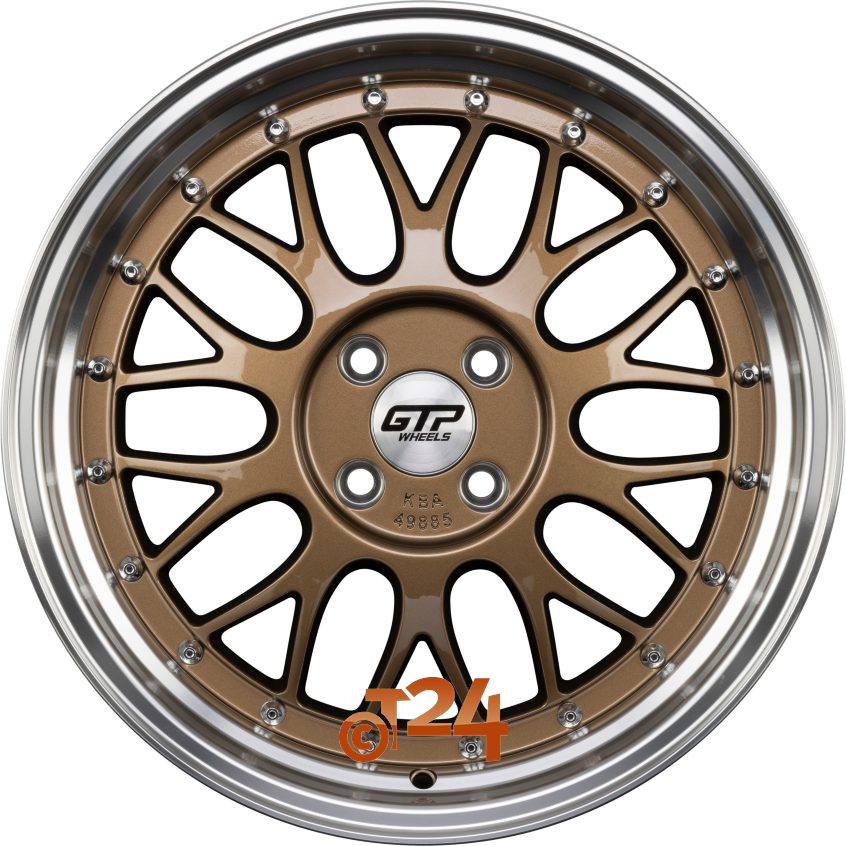 GTP 020|Bronze Felgenbett Poliert 17