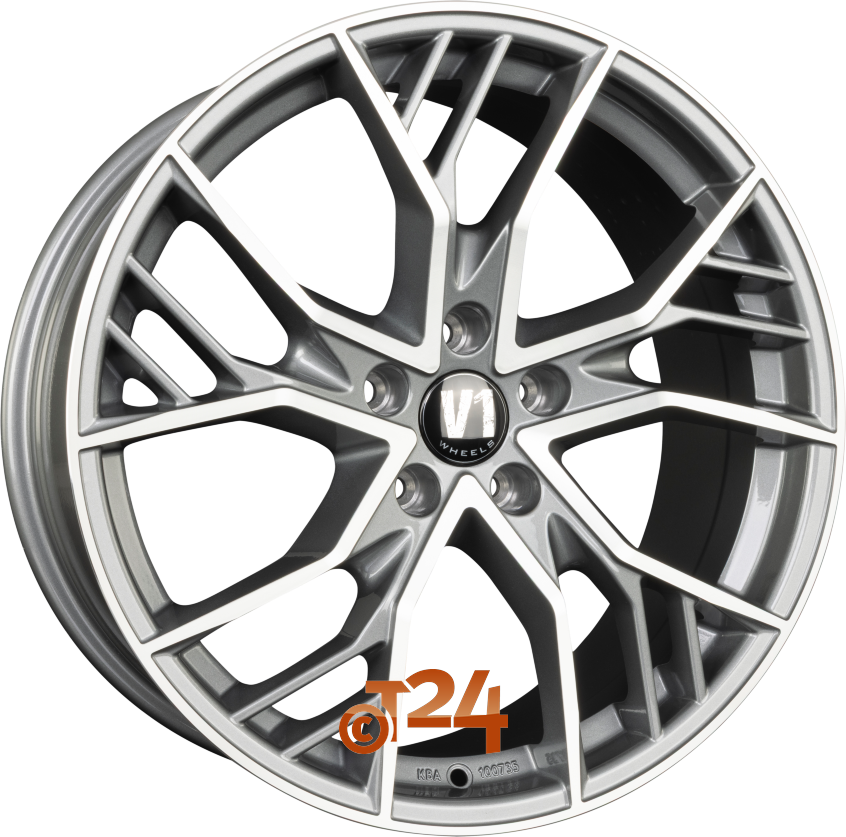 V7|Glossy Gunmetal Machined 19
