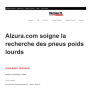 Alzura.com soigne la recherche des pneus poids lourds