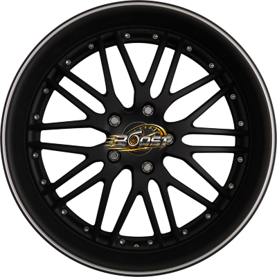 EMOTION-WHEELS WASABI Schwarz Matt mit Aussenring Poliert 8.50x20 5x120 EMOTION-WHEELS WASABI Schwarz Matt mit Aussenring Poliert 8.50x20 5x120
