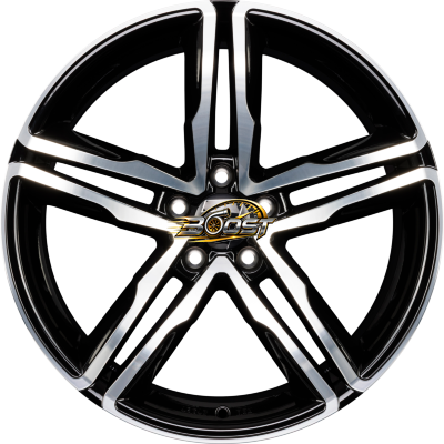 2DRV by WHEELWORLD WH11 Schwarz Hochglanzpoliert (SP+) — Zwart lichtmetalen velg