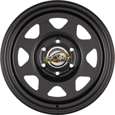 DOTZ DAKAR - Ohne Zubehör DARK Schwarz Glänzend - Offroad Stahlfelge 6.00x15 5x140 DOTZ DAKAR - Ohne Zubehör DARK Schwarz Glänzend - Offroad Stahlfelge 6.00x15 5x140
