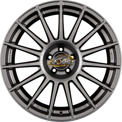 OZ SUPERTURISMO DAKAR Matt Graphite + Silver Lettering — Grijs/antraciet lichtmetalen velg