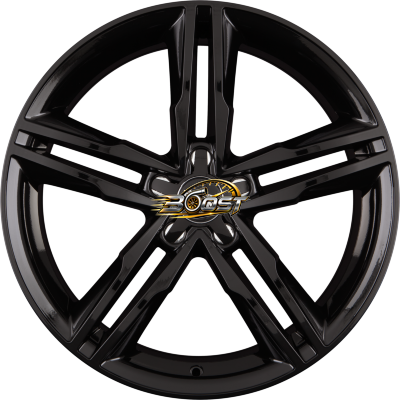 MAM MAM A1 Black Painted (BP) — Zwart lichtmetalen velg