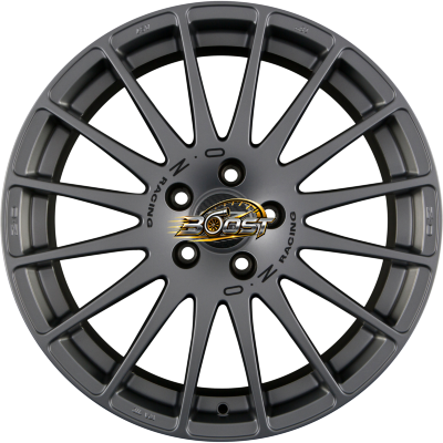 OZ SUPERTURISMO GT Grigio Corsa + Black Lettering 7.00x16 5x100 OZ SUPERTURISMO GT Grigio Corsa + Black Lettering 7.00x16 5x100