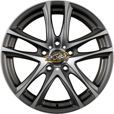 GULF GT 1 Satin Gun Metal Machined Face 6.50x15 5x100 GULF GT 1 Satin Gun Metal Machined Face 6.50x15 5x100