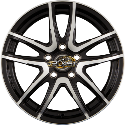 PROLINE WHEELS PXV Black Polished 6.50x16 5x110 PROLINE WHEELS PXV Black Polished 6.50x16 5x110