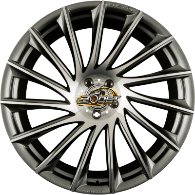 TOMASON TN16 Dark Hyperblack Polished — Zwart lichtmetalen velg