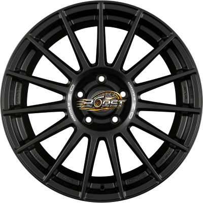 OZ SUPERTURISMO DAKAR Matt Black + Silver Lettering — Zwart lichtmetalen velg