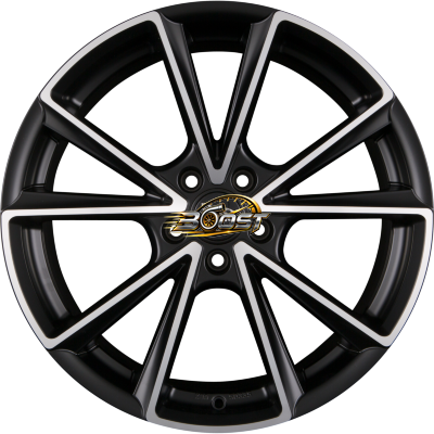 MAM MAM A5 Matt Black Front Polish (MBFP) — Zwart lichtmetalen velg