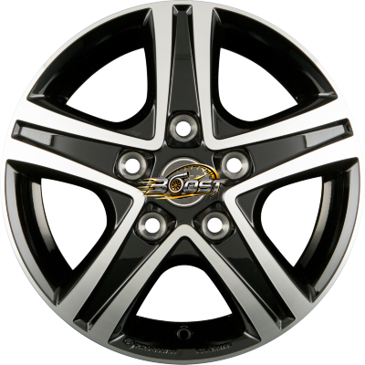 BORBET CWD Black Glossy Polished — Zwart lichtmetalen velg