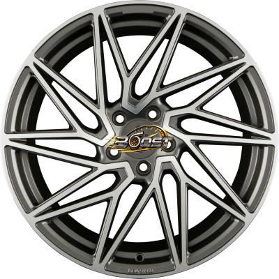 KESKIN KT20 FUTURE Palladium Front Polish (PFP) — Grijs/antraciet lichtmetalen velg