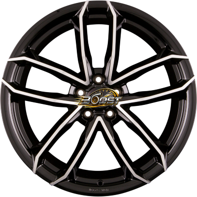 2DRV by WHEELWORLD WH33 Schwarz Hochglanzpoliert (SP+) — Zwart lichtmetalen velg