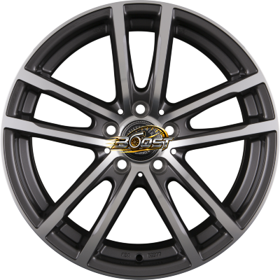 MEISTERWERK WHEELS MW15 Grey Front Polished (GFP) — Grijs/antraciet lichtmetalen velg