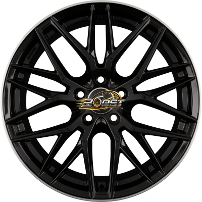 AVUS Racing AF19 Black Polished Lip 8.00x18 5x112 AVUS Racing AF19 Black Polished Lip 8.00x18 5x112