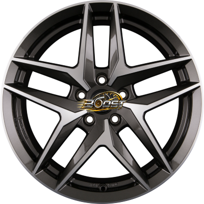 BORBET Z Mistral Anthracite Glossy Polished — Grijs/antraciet lichtmetalen velg