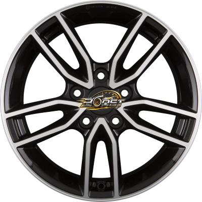 FONDMETAL KOROS Glossy Black Machined - Diamond Black 7.50x17 5x112 FONDMETAL KOROS Glossy Black Machined - Diamond Black 7.50x17 5x112