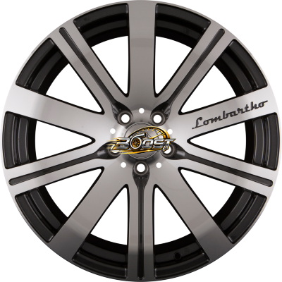 CHEETAH WHEELS LOMBARTHO LX Gunmetal Front Polished 10.00x22 5x120 CHEETAH WHEELS LOMBARTHO LX Gunmetal Front Polished 10.00x22 5x120