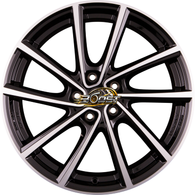 BORBET V Black Polished Glossy — Zwart lichtmetalen velg
