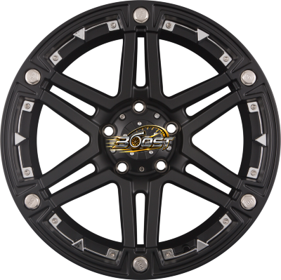 RID R01 Matte Black + Chrome Inserts 9.00x17 6x135 RID R01 Matte Black + Chrome Inserts 9.00x17 6x135
