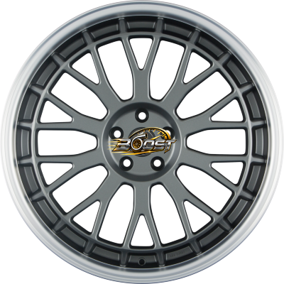 ETABETA UNIT Anthracite Matt Lip Polished — Grijs/antraciet lichtmetalen velg