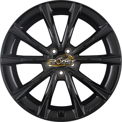 DEZENT AR BLACK - Schwarz Glänzend — Zwart lichtmetalen velg