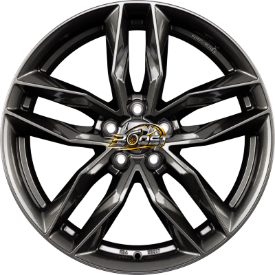 2DRV by WHEELWORLD WH40 Dark Gunmetal Glänzend Lackiert (DGM+) — Grijs/antraciet lichtmetalen velg