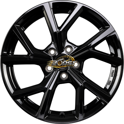 PLATIN P 115 Black Shiny — Zwart lichtmetalen velg