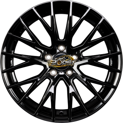 1000 MIGLIA MM1009 Gloss Black — Zwart lichtmetalen velg