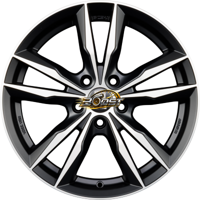 MOMO FAST Black Matt Polished 7.50x17 5x112 MOMO FAST Black Matt Polished 7.50x17 5x112