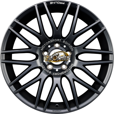 PROLINE WHEELS PXK MOTORSPORT EDITION  Black Matt (BM) — Zwart lichtmetalen velg