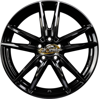DBV FLORIDA KF BLACK - Schwarz Glänzend — Zwart lichtmetalen velg