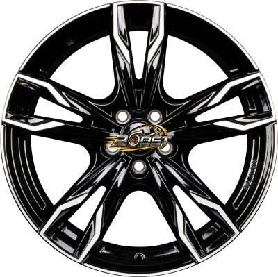itWHEELS GINA Gloss Black Polished 7.50x19 5x108 itWHEELS GINA Gloss Black Polished 7.50x19 5x108