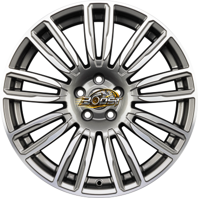 COVENTRY Gris Face Polie - Gun Metal Machined Face