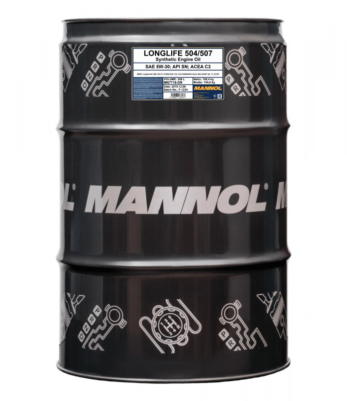 MANNOL 7715 Longlife 504/507 5W-30 208L