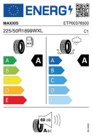 EU-label voor MAXXIS HP6A* PREMITRA 6