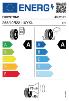 EU-label voor FIRESTONE ROADHAWK 2