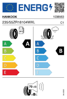 EU-label voor HANKOOK IK01A iON evo SUV