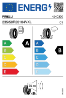 EU-label voor PIRELLI SCORPION