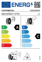 EU-label voor CONTINENTAL ALLSEASON CONTACT 2