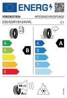 EU-label voor VREDESTEIN QUATRAC PRO 2